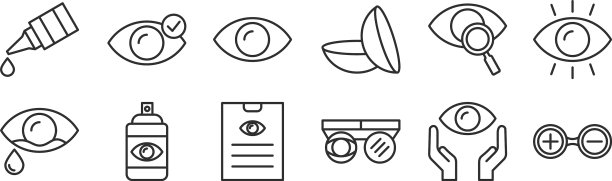 设置12个细轮廓图标，如测试图片下载