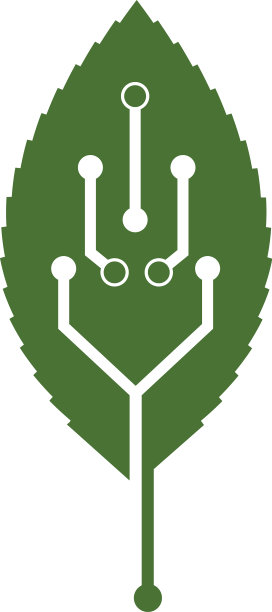 生态叶电路技术图标图片下载