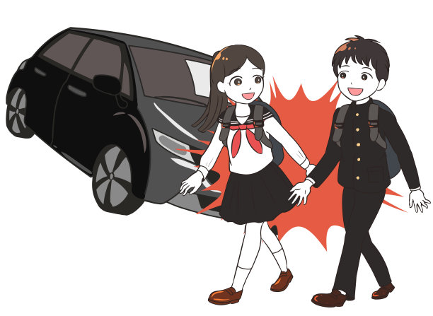 一名初中生与一辆普通汽车相撞图片下载