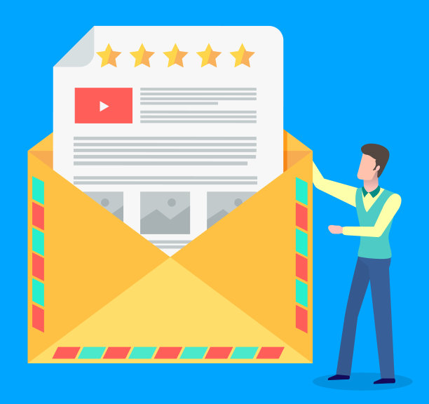 男子拿着或收到装有信件或促销信息的巨型黄色信封图片下载