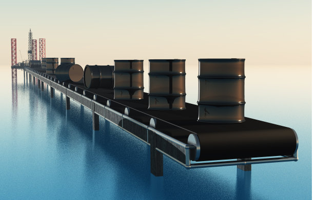 海上的传送带。图片下载