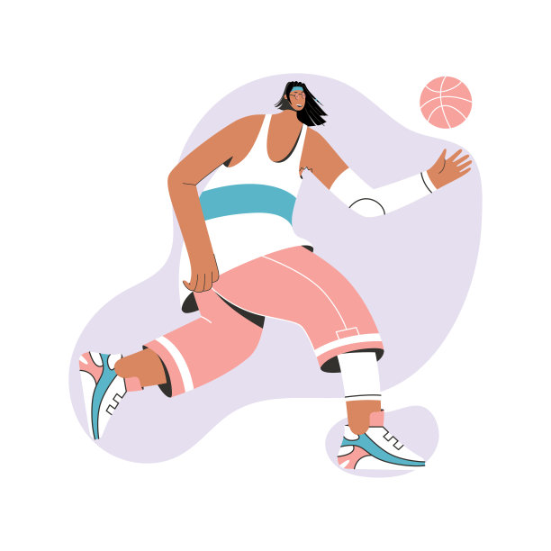 穿制服带球跑的篮球运动员图片下载