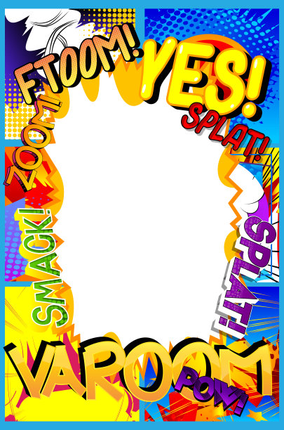 漫画波普艺术背景与地方的文本。图片下载