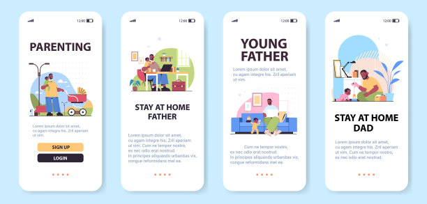 设定非裔美国父亲花时间与他的小儿子为父的育儿理念图片下载