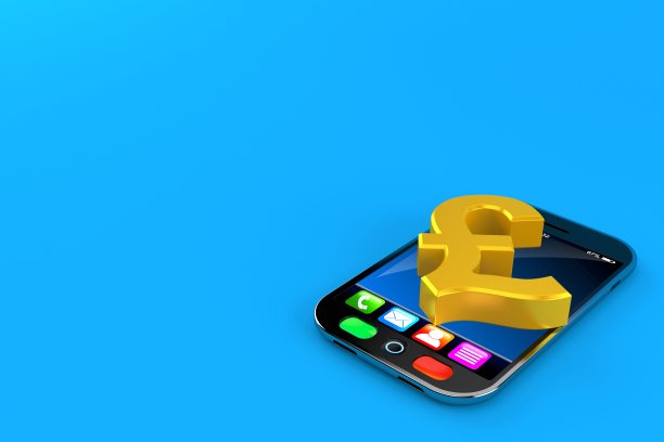 智能手机上的英镑图片下载