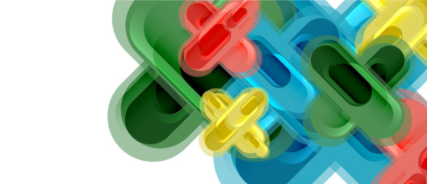 现代玻璃十字形抽象图片下载