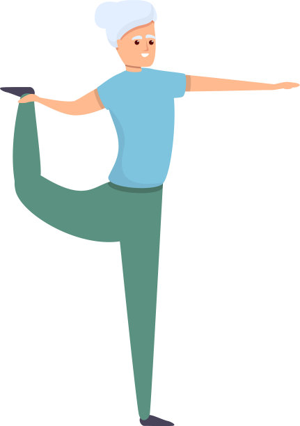 资深女性拉伸图标卡通风格图片下载