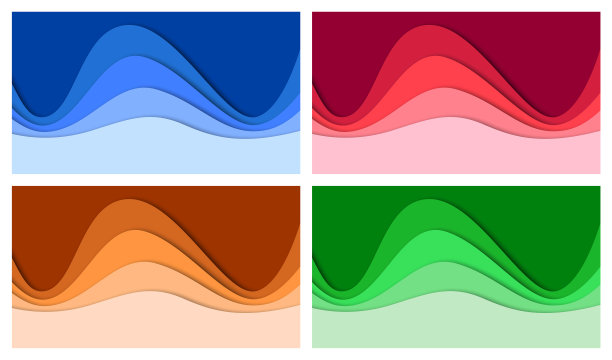 设置3d抽象背景和剪纸形状图片下载