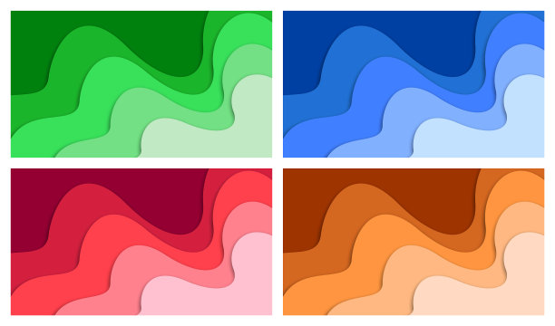 设置3d抽象背景和剪纸形状图片下载