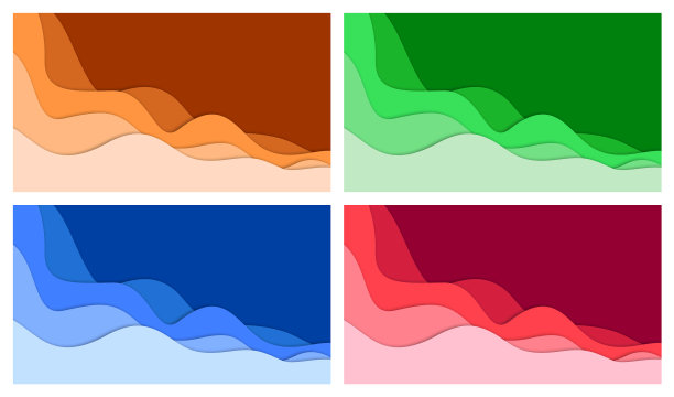 设置3d抽象背景和剪纸形状图片下载