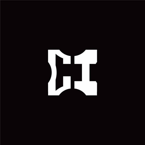 Ci标志用首字母搭配片剪元素设计图片下载