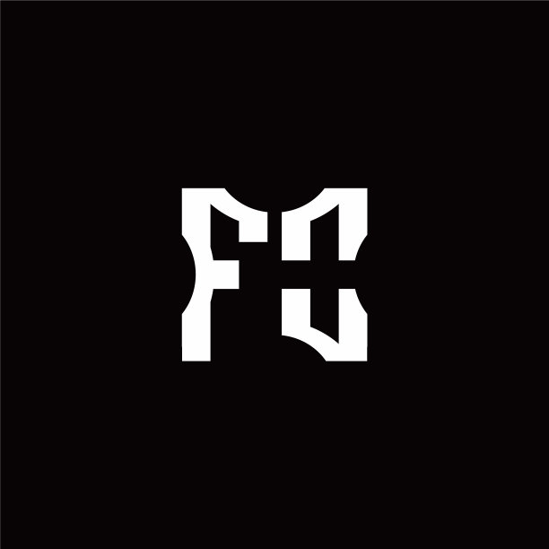 Fo徽标与片剪元素设计图片下载