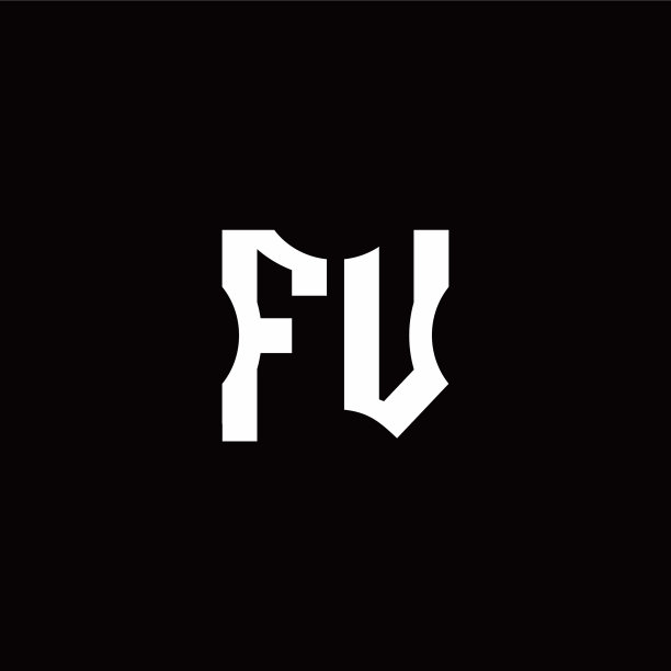 Fv标志图案与片剪元素设计图片下载
