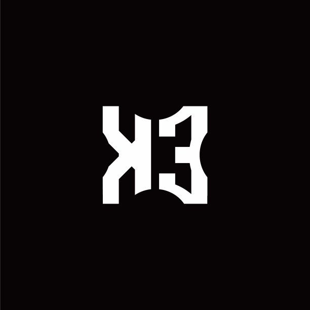 柯标志用首字母搭配片剪元素设计图片下载