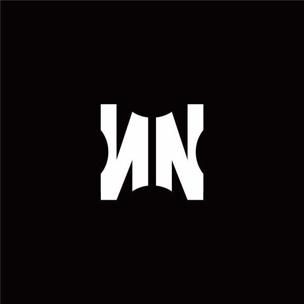 Nn标志与片剪元素组合设计图片下载