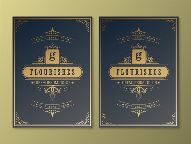 复古装饰贺卡模板复古图片下载