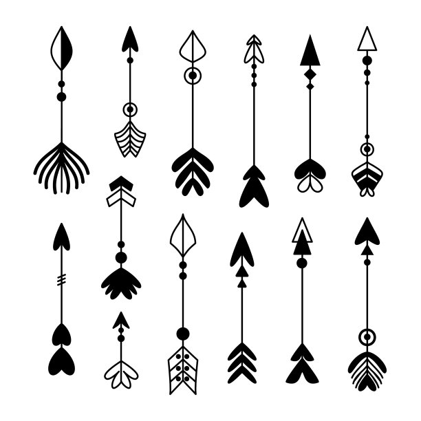 弓箭手弓箭手绘图标集图片下载