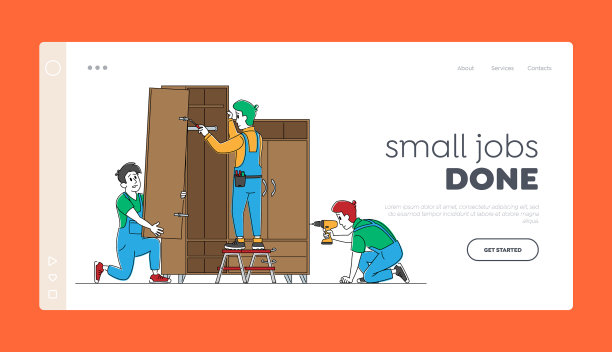 修理木工登陆页模板木匠图片下载