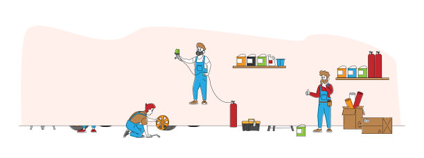 汽车调谐概念汽车调谐工人图片下载