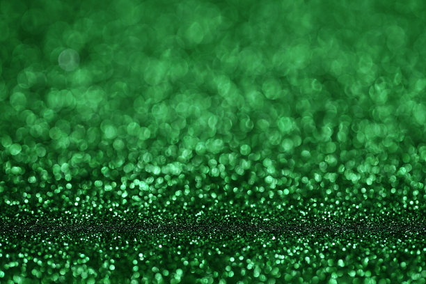 绿色散焦灯光背景图片下载