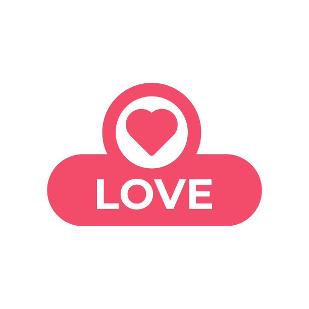 爱按钮图标的社交媒体爱的图标图片下载