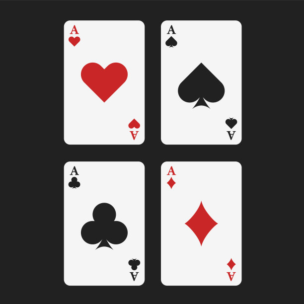 a牌，红桃，黑桃，方块，梅花图片下载