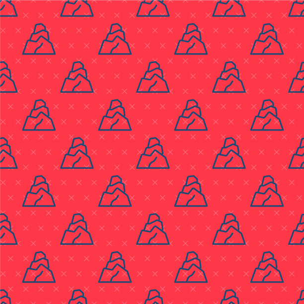 蓝线石石图标孤立无间图片下载