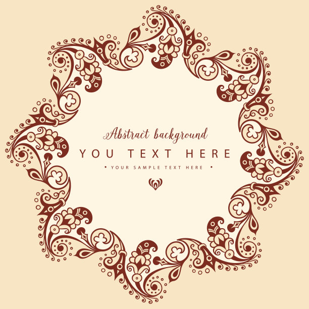 装饰性自然vintage border图片下载