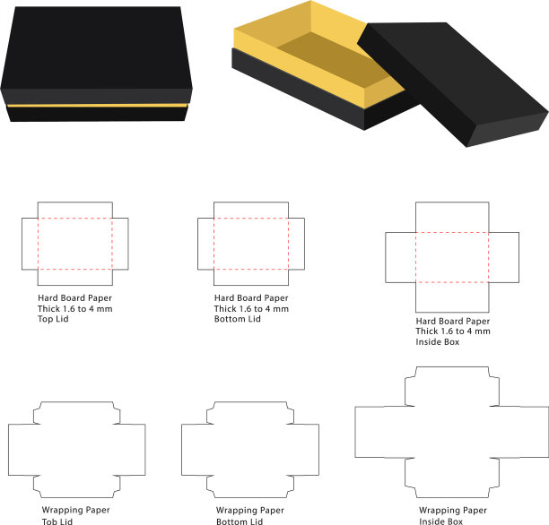 刚性肩颈盒或刚性礼品盒图片下载