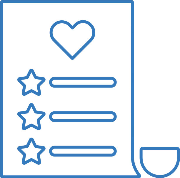 愿望清单清单黑名单最喜欢的线条图标图片下载