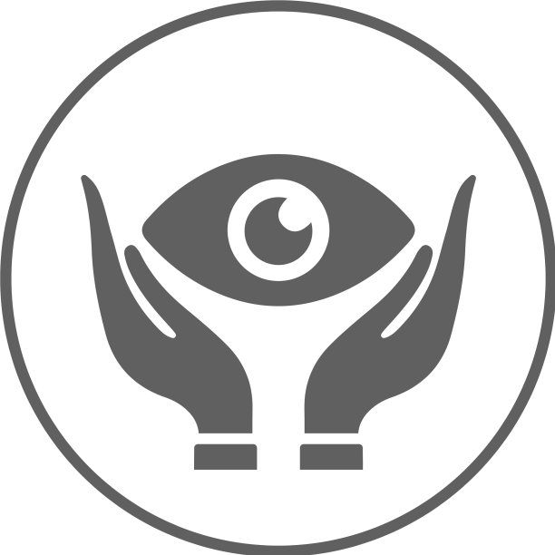 眼睛护理视力眼科灰色图标图片下载