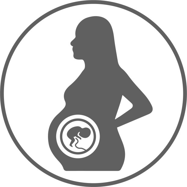 孕妇图标孕妇灰色颜色图片下载