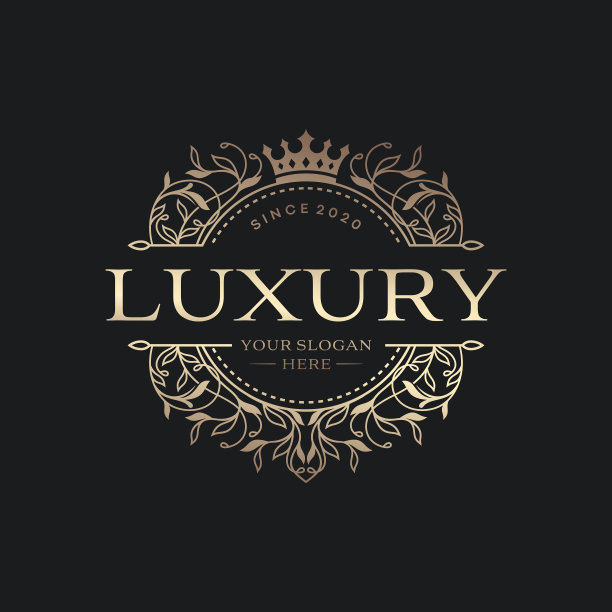 皇家豪华标志设计模板图片下载