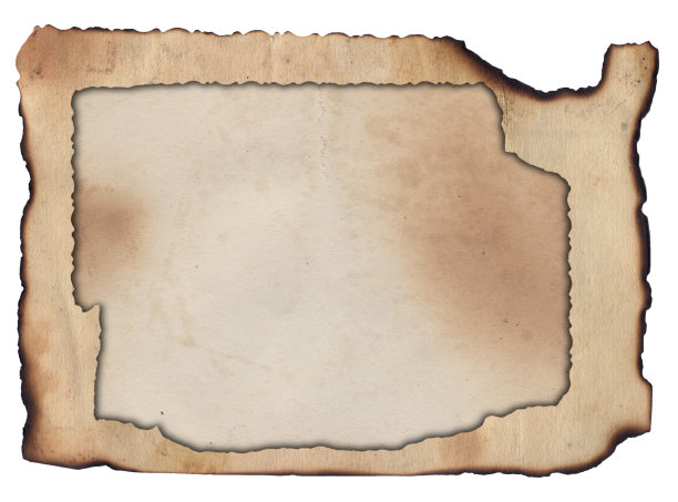 古老的框架粗糙的纹理复古纸烧伤污渍和划痕背景图片下载