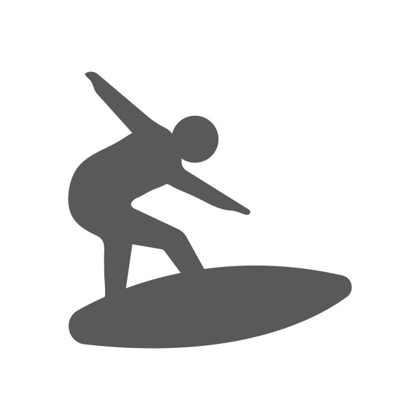 冲浪图标设计模板矢量孤立插图图片下载