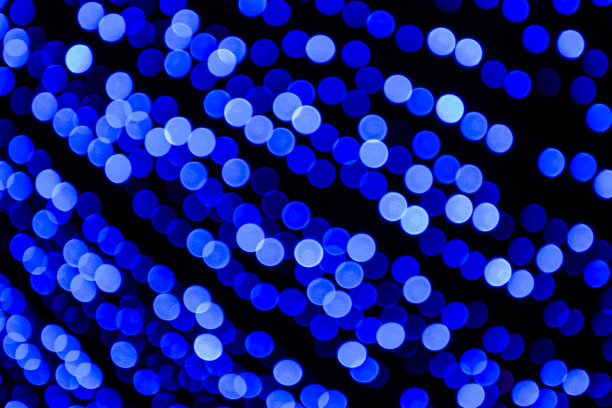 蓝色调的散景背景图片下载