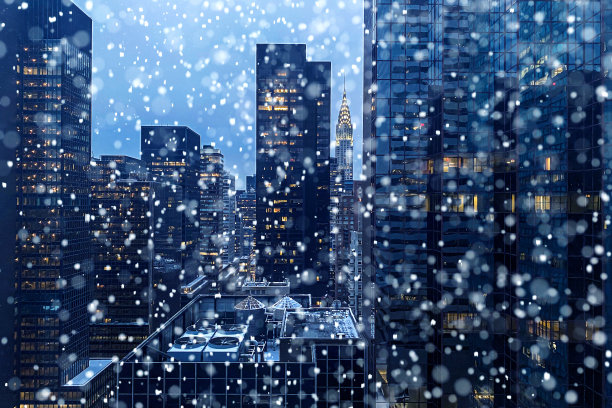 雪在曼哈顿图片下载
