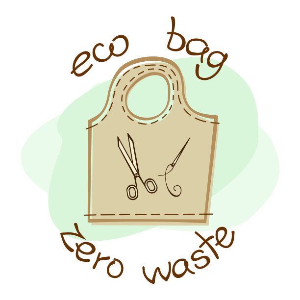 可重复使用的环保袋手绘缝纫自己的一个生态图片下载