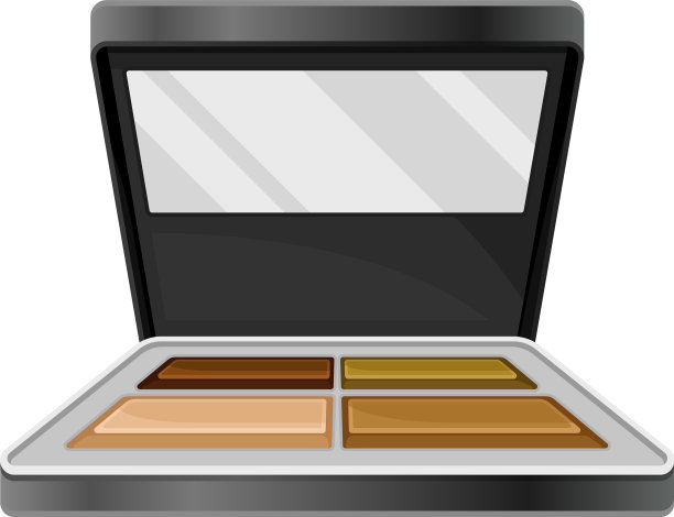 粉饼作为装饰化妆品或颜色图片下载