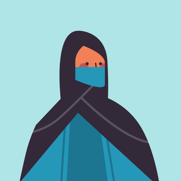 穿着传统服装的阿拉伯妇女图片下载