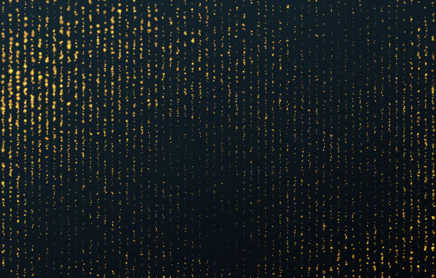 金粉飘落，五彩纸屑闪闪发光图片下载