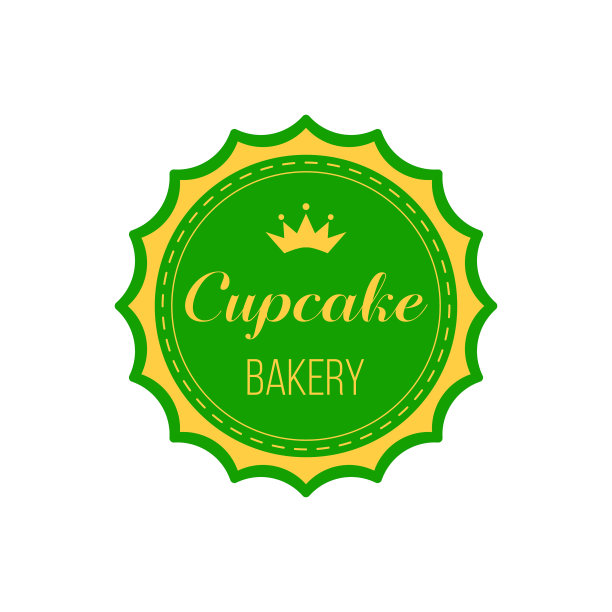 绿色的圆形标签图片下载