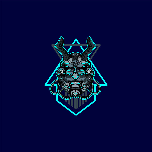 有角的鸟，具有神圣的几何形状图片下载