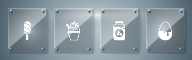 放入巧克力蛋樱桃果酱瓶冰淇淋图片下载