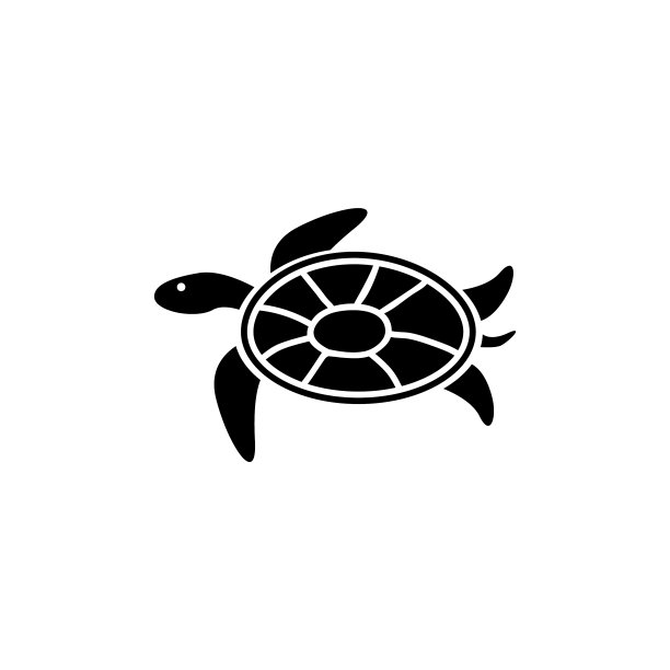海龟海洋爬行动物扁平图标图片下载