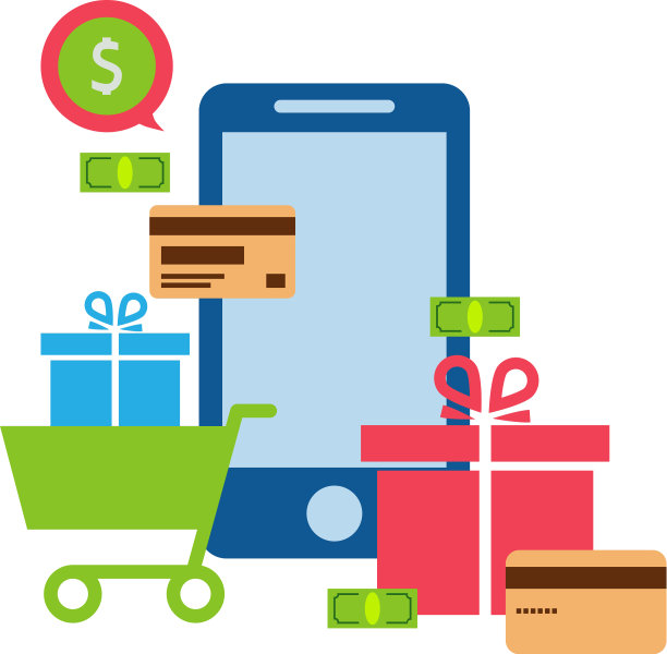 智能手机卡作为购物篮的货币图片下载