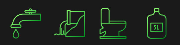 设排便水箱、水龙头、污水等图片下载