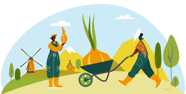 有机农业种植和农业工人的种植图片下载