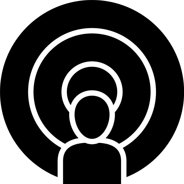 目标人物剪影图标图片下载