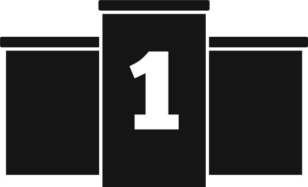 卓越领奖台图标简约风格图片下载